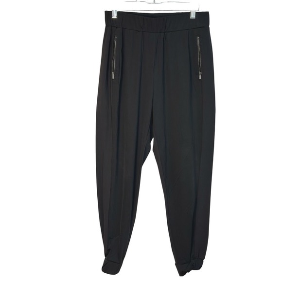 Bagatelle Collection Pants - Bagatelle Collection Black Jogger Pants Elastic Waist Zip Pockets Athletic SZ S